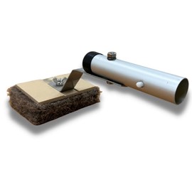 Discount Pool Mart Heavy-Duty Pro Tile Scrubber with Quick Clip Connect | Coarse Scrub Pad Pool Brushes for Cleaning Pool Tiles | Lock Slot Connection and Replaceable Scrub Pad (Coarse, 2 Pack)