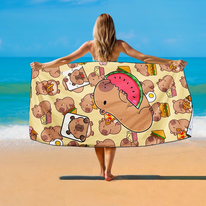 YISUMEI Oversized Microfiber Beach Towel Sand Free Quick Dry Lightweight