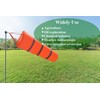 Qishi Airport Windsock Rip-stop Outdoor Rainbow Wind Measurement Sock Bag