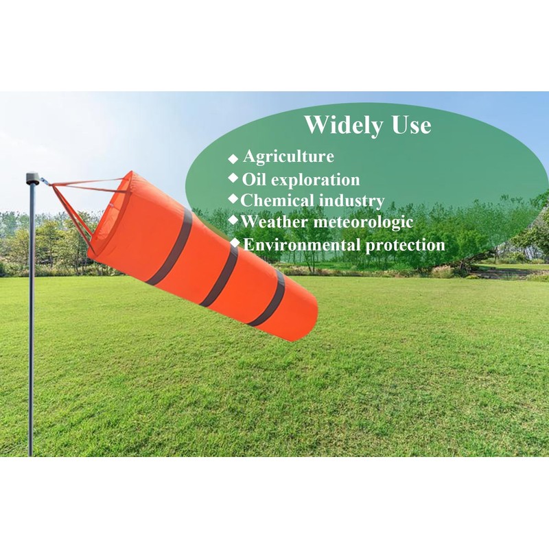 Qishi Airport Windsock Rip-stop Outdoor Rainbow Wind Measurement Sock Bag