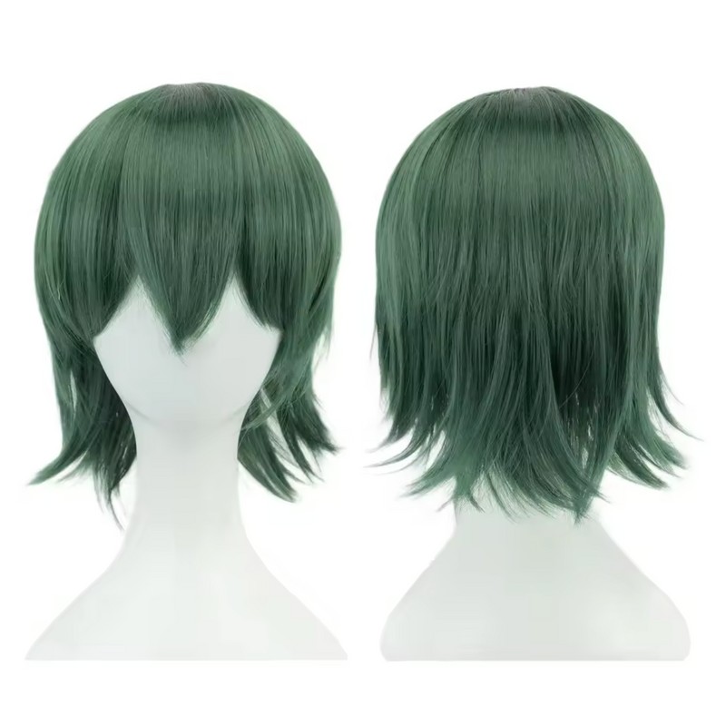12 Inch Short Bob Wig with Bangs - Synthetic Cosplay
