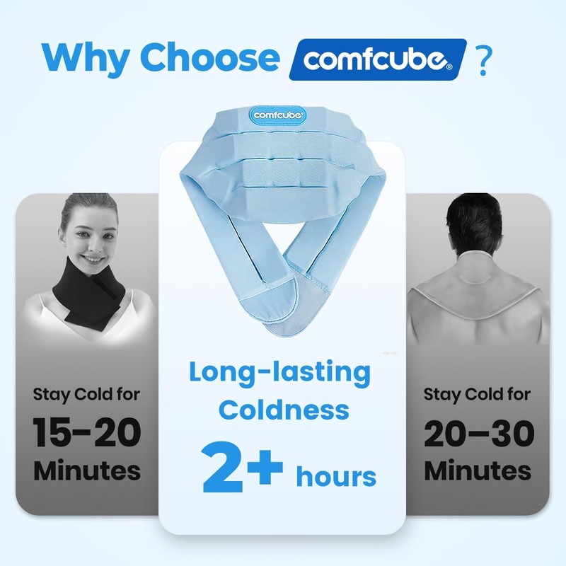 Comfcube Neck Ice Pack Wrap for Cervical Pain and Cooling,