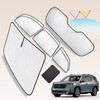 KMF 8pcs Thicken Sun Shades for Honda Pilot 2016-2022 Accessories,