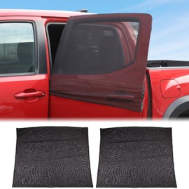 Aunginsy Rear Window Sun Shade Compatible with Toyota Tacoma 2016-2023 Car Rear Side Window Shades Elasticized Shade Breathable Mesh Window Screens Privacy Protection, Anti-UV for Baby/Pets/Camping-XL
