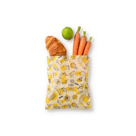 PEELO Beeswax Food Wrap Bag, Bee Wrap Sustainable Food Storage Wraps, Beeswax Bags Reusable, Beeswax Wraps for Food Reusable, Fruit Design, Small