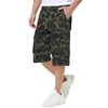 BEST SOUTH Men's Capri Long Twill Cargo Shorts Below Knee