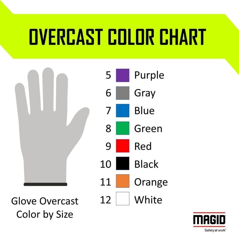 MAGID D-ROC ANSI A5 Heat-Resistant Silicone Coated Work Gloves, 1
