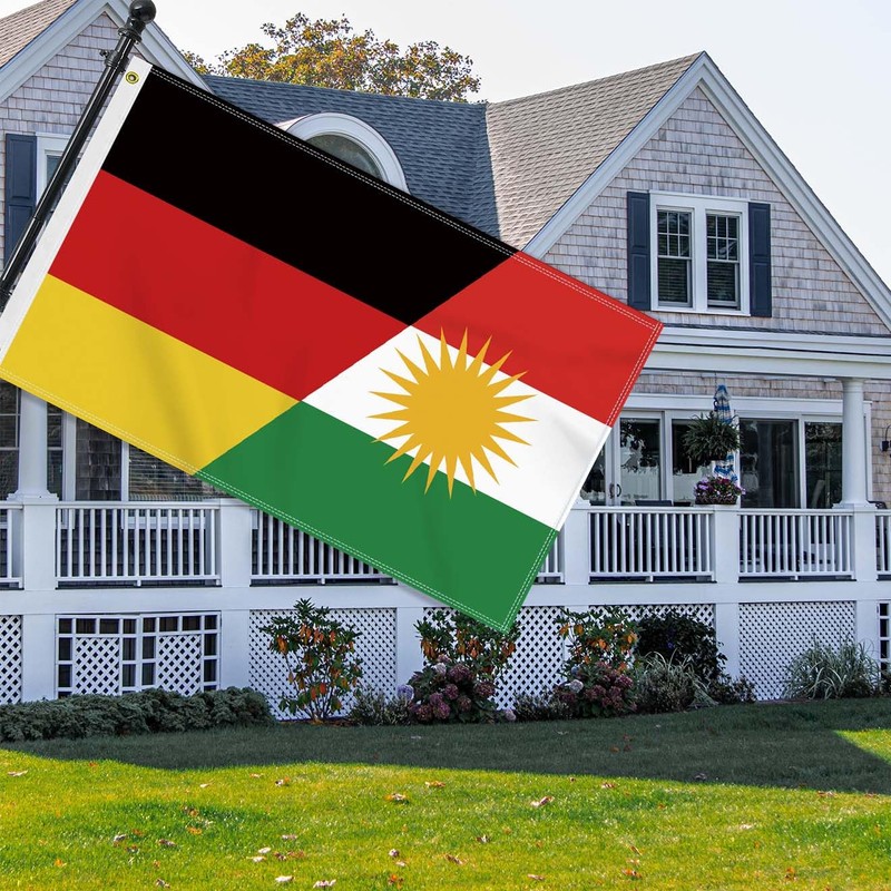 Kurdistan Large 90 x 150 cm Kurdistan Germany Flag, Large