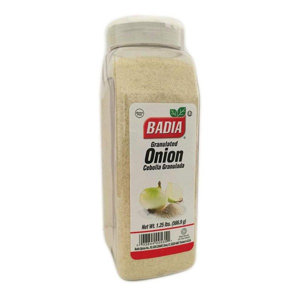 1.25 lb Bottle-Onion Granulated Powder / Cebolla Granulada en Polvo Kosher