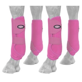 Tough 1 Extreme Vented Sport Boots Set, Pink, Small
