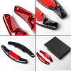 Carbon fiber Car steering wheel paddle shift extension stickers for