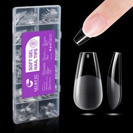 Gelike ec 552pcs Medium Coffin Nail Tips for Nail Design Art DIY Salon