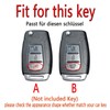 HIBEYO Flip Key Car Key Case Fits SsangYong Tivoli Rexton