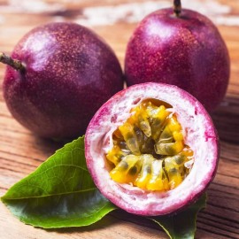 ZEshops 50pcs Passion Fruit Seeds Purple-Skinned Variety for Home Gardens, Greenhouses