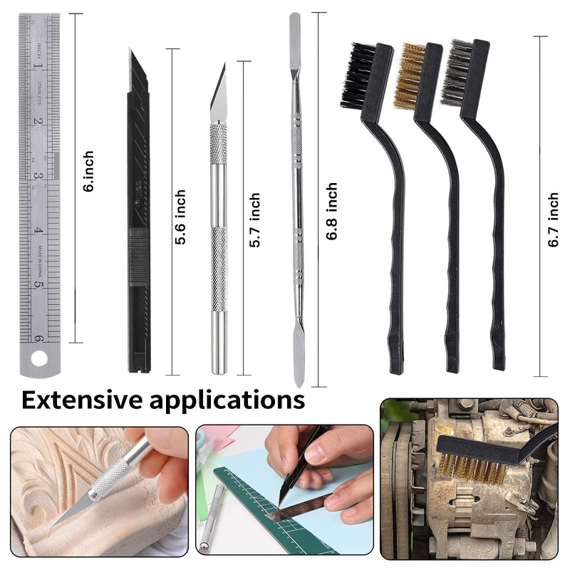 HIJIRH 165Pcs 3D Printing Tool Kit,3D Printer Toolset,3D Printer Accessory