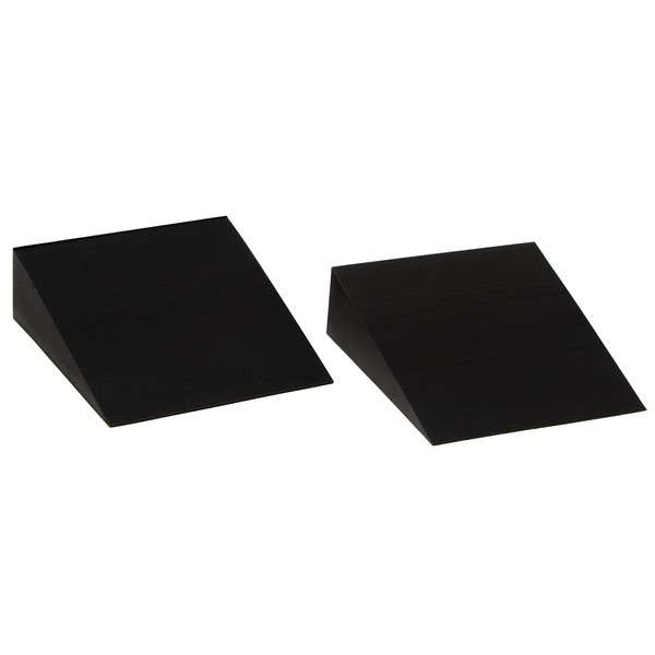 Trademark Innovations 12" Foam Incline Stretch Wedge - Set of 2, Black