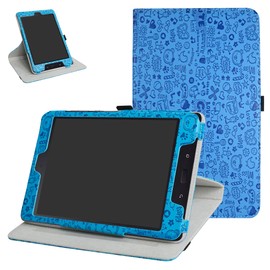 ZenPad Z8s ZT582KL / Z8 ZT582KL-VZ1 Rotating Case,Mama Mouth 360 Degree Rotary Stand with Cute Pattern Cover for 7.9" Asus ZenPad Z8s ZT582KL / Z8 ZT582KL-VZ1 Android 7.0 Tablet,Blue