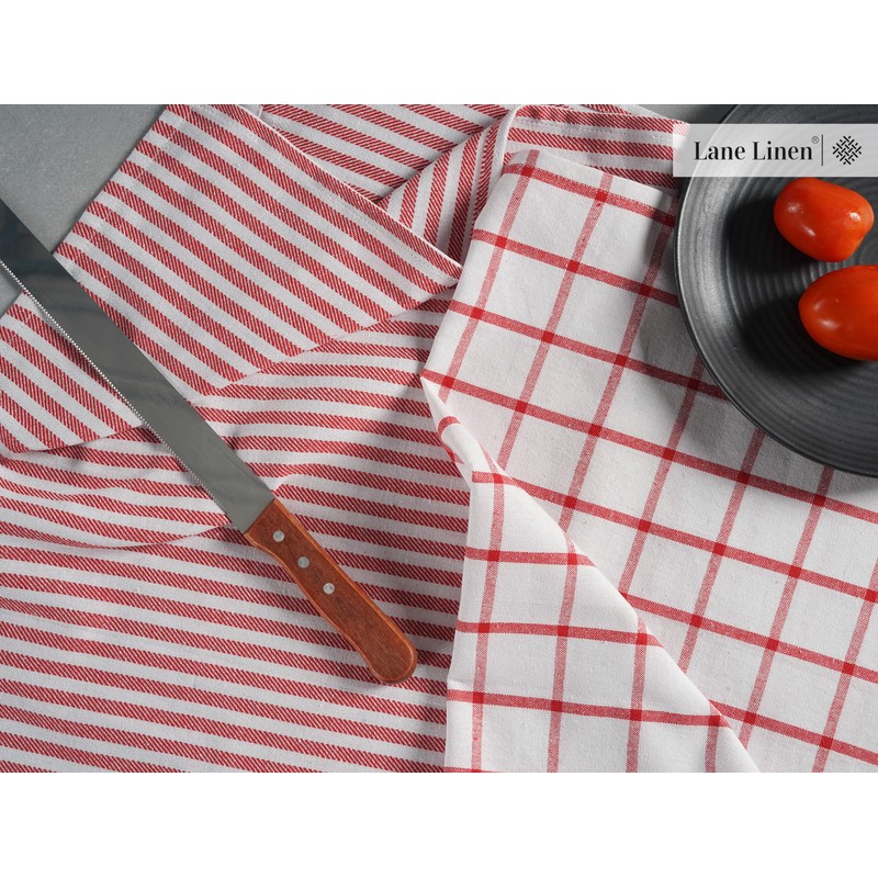 LANE LINEN Kitchen Towels Set - Pack of 4 100%