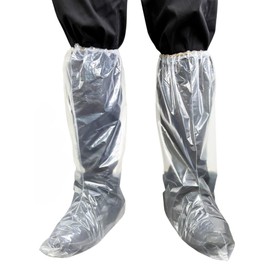 Mokasali Disposable Rain Shoe Covers, 12 Sheets/6 Pairs, Long, Waterproof, Extra Thick, Portable, For Rain, Bicycles, Unisex