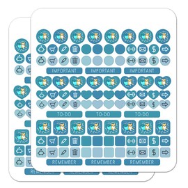 Merdog Mermaid Dog Planner Calendar Scrapbooking Crafting Sticker Set