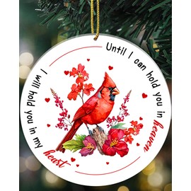 Red Cardinal Christmas Ornaments 2024 - Cardinal Ornaments for Christmas Tree Cardinal Christmas Decorations Keepsake Memorial Gifts for Women Family