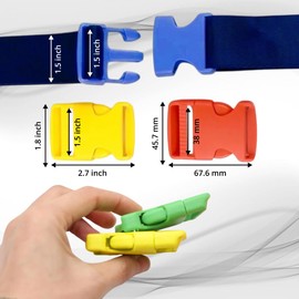 4 Pcs Plastic Side Release Buckles Yellow 1.5 inch Buckles for Straps 38mm Perfect for Paracord Bracelets Craft Accessories Backpack Straps and Pet Collars Strap Webbing Backpack Accessories