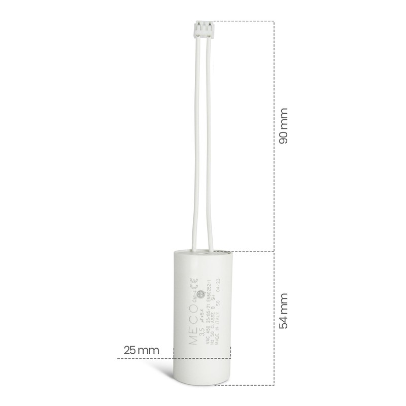 Bubendorff Capacitor 3.5 µF, Especially for Roller Shutters, 2 Wires