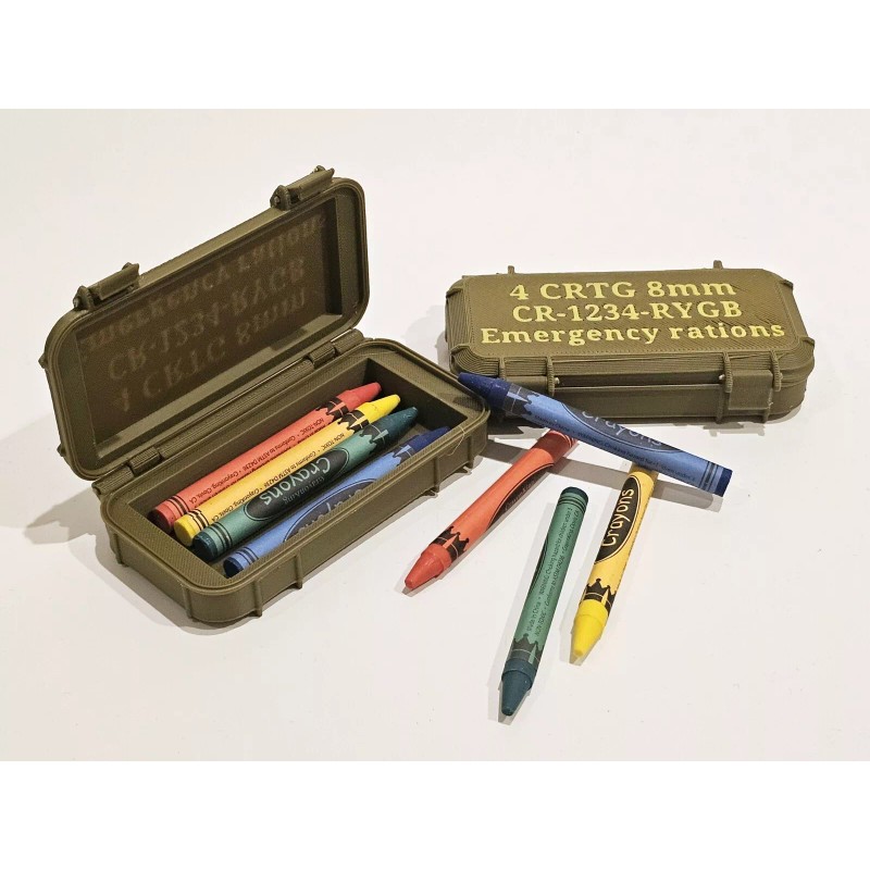 Crayon Eater USMC tactical Ammo Case Gag Funny Gift Marine