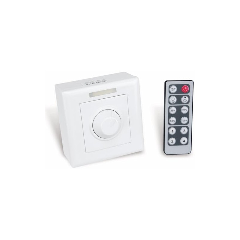 Surface-mounted dimmer for LED strips included IR remote control 12V