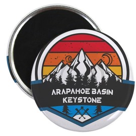 CafePress Arapahoe Basin Keystone Colorado Magnets 2.25" Round Magnet, Refrigerator Magnet