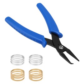 5pcs Jump Ring Opener Finger Tool, Stainless Steel Jump Ring Opener & Split Ring Pliers Jewelry Pliers Jump Ring Tool Jewelry Pliers Set for Jewelry Making Round Jump Ring Open Closed Ring