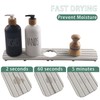 Tapete para llave para lavabo de baño (17 pulgadas, gris