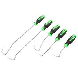 OEMTOOLS 26519 5 Piece Hose Remover Set, Cotter Pin Removal Tool, for Radiator Line and Heater Hose Removal, Coolant Hose Remover, Black and Green
