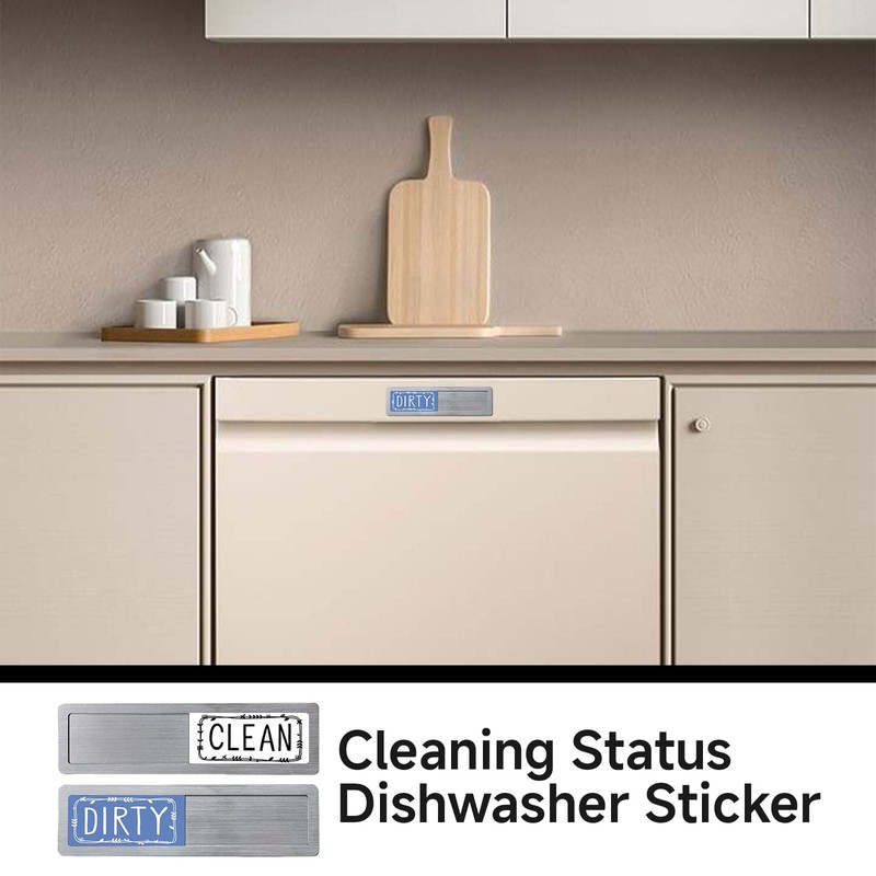 GlamRays Schmutzig Sauber Dishwasher Magnet, Dishwasher Sign Clean Dirty Sign