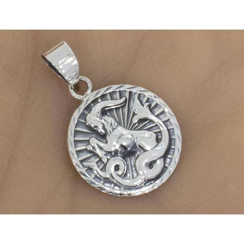 AFP ASt-12 Capricorn Pendant 925 Sterling Silver, Sterling Silver, No