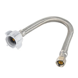 2-Pack EFIELD 16-inch Length Toilet Water Supply Connector Line, 7/8 Female Ballcock Thread x 3/8" COMP
