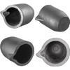 QNK 2pcs #6 6kg Clay Graphite Crucible with Pour Spout