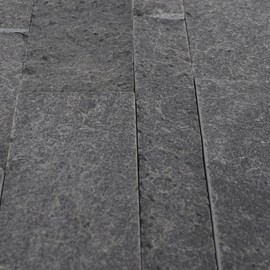 Stone Ten Natural Stone 3D Wall Panels - Decorative Wall Panels - Stacked Stone Accent Wall Panels - Stone Cladding Wall Paneling - Stone Backsplash (6, Silver Grey)