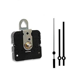 Takane Quartz Clock Movement Mechanism with 4" Straight Hands, U.S.A. Made (5/16" Threaded Shaft for dials up to 1/8" Thick)