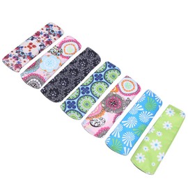 7 Piezas de Toallas Sanitarias de Tela Reutilizables, Almohadillas Menstruales de Tela de bambú Lavables, Servilletas de Tela para Mujer, Almohadillas Ligeras para Incontinencia