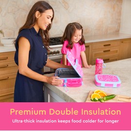 Bentgo - Bolsa de almuerzo para niños, duradera y con doble aislamiento para niños de 3 años; sostiene lonchera, botella de agua y aperitivos; tela resistente al agua fácil de limpiar y múltiples