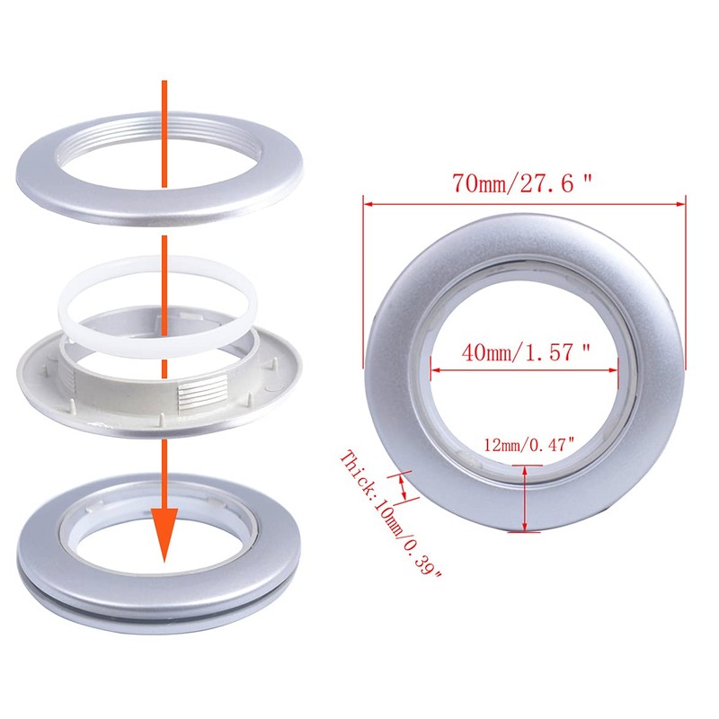 32 Pack Curtain Grommet, Inner Diameter 1-9/16"(40mm) Curtain Eyelet Rings