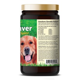 NaturVet – GrassSaver Wafers For Dogs Plus Enzymes – 300 Wafers – Healthy Supplement to Help Rid Your Lawn of Yellow Spots – Synergistic Combination of B-Complex Vitamins & Amino Acids