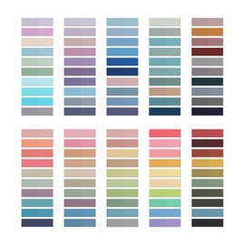 damoguin damoguin 2000 Stück Haftstreifen, 10 Set kleine selbstklebende Haftnotizen, Transparent Sticky Notes, Klebezettel die als Tabs for Books und Index Annotating Tabs (Bunt)