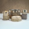 Zodax Siberian Fir Antique Gold & Silver Scented Jar Candles