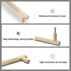 9BUILD 10 Pack Knurled Cabinet Pulls 3 Inch Brushed Brass