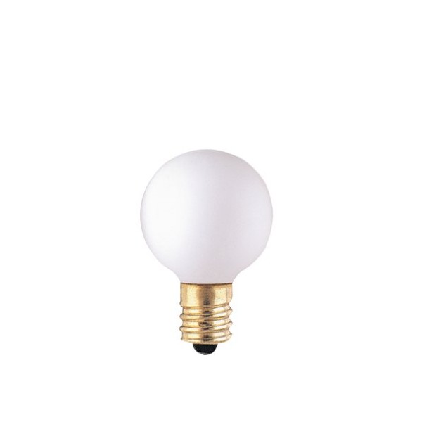 Bulbrite 300005 10 Watt 130 Volt G9 Candelabra Base Globe Decorative Light Bulb - Matte White