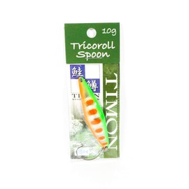 JACKALL Spoon, Timon, Tricolor Spoon, 2.5 inches (64 mm), 0.4 oz (10 g), Lime Yamame Lure