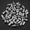 60 Pcs Rivet Nuts Set, M6 Stainless Steel Rivnuts, Flat