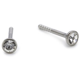 Pure Grey No. 11687 Earring Studs Titanium